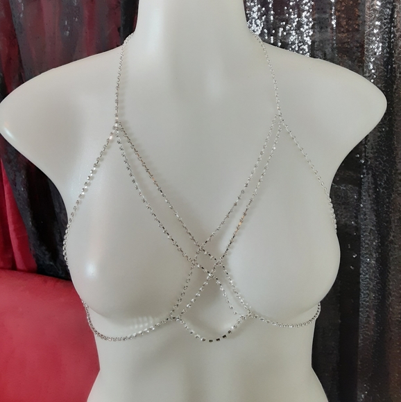 COPY - 🔥NEW rhinestone crystal body/belly chain b - Picture 4 of 6